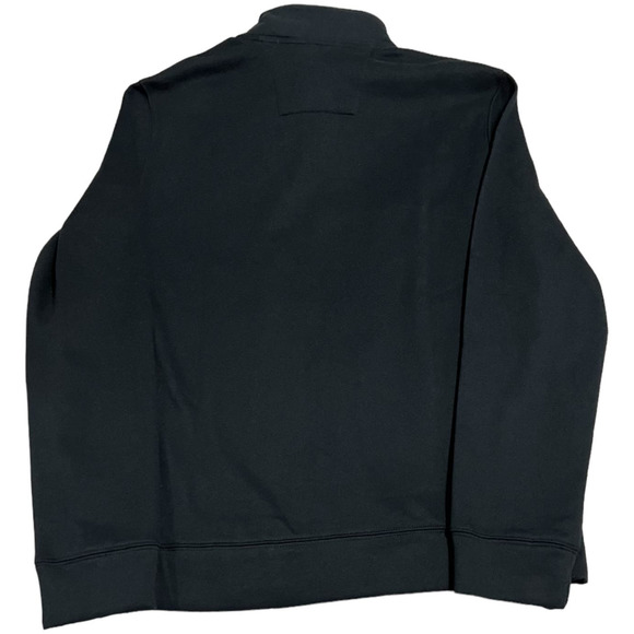 NWT Nautica Black and Gray Color Block Quarter Zip Sweatshirt, Size M - Picture 2 of 4